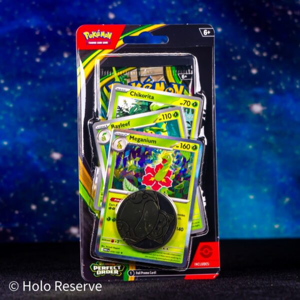 Pokémon Mega Evolution Perfect Order Premium Checklane Blister — Meganium Line | ME03