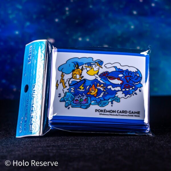 Pokémon Center Japan Card Sleeves | Deck Shield — OTENKI TEAM: Drizzle (Kyogre, Pelipper, Goomy) | PCJ Exclusive